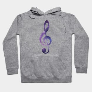 Space Treble Clef Hoodie